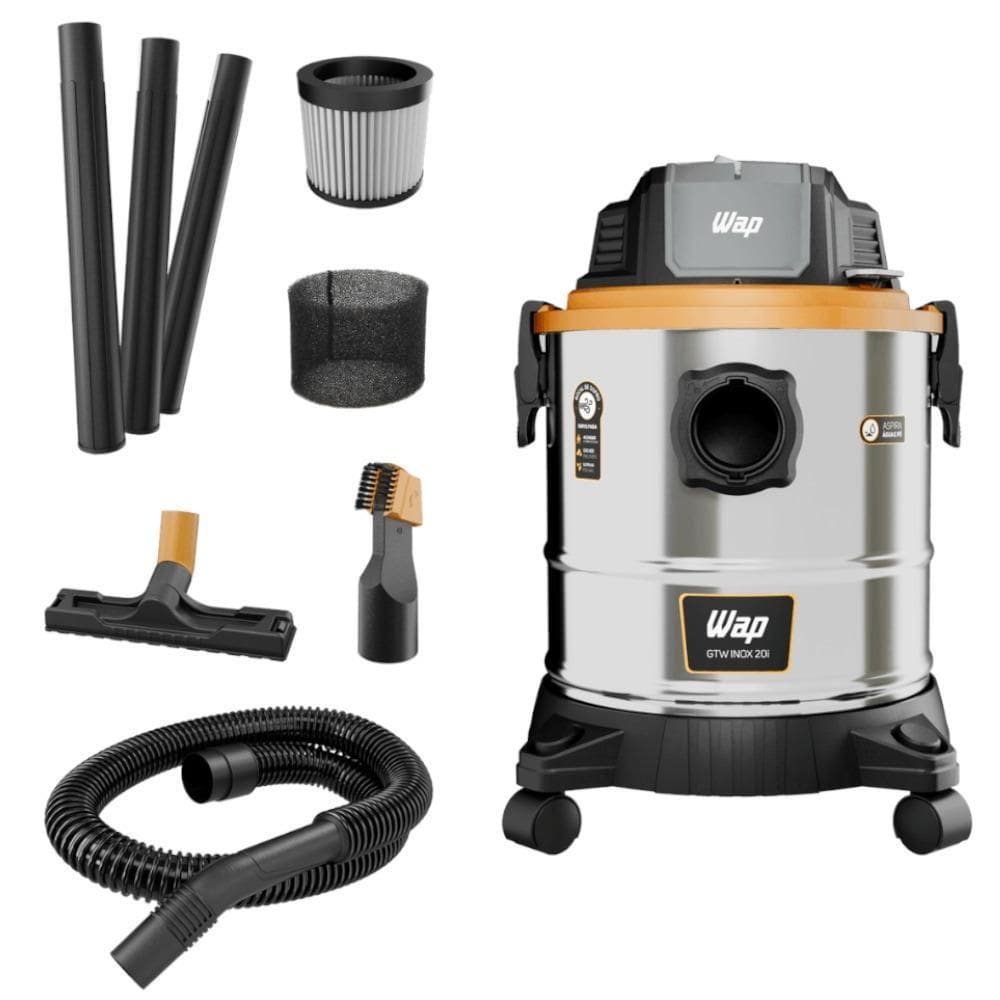 Aspirador De Pó E Líquido 1900W 20L - Gtw Inox 20I Wap