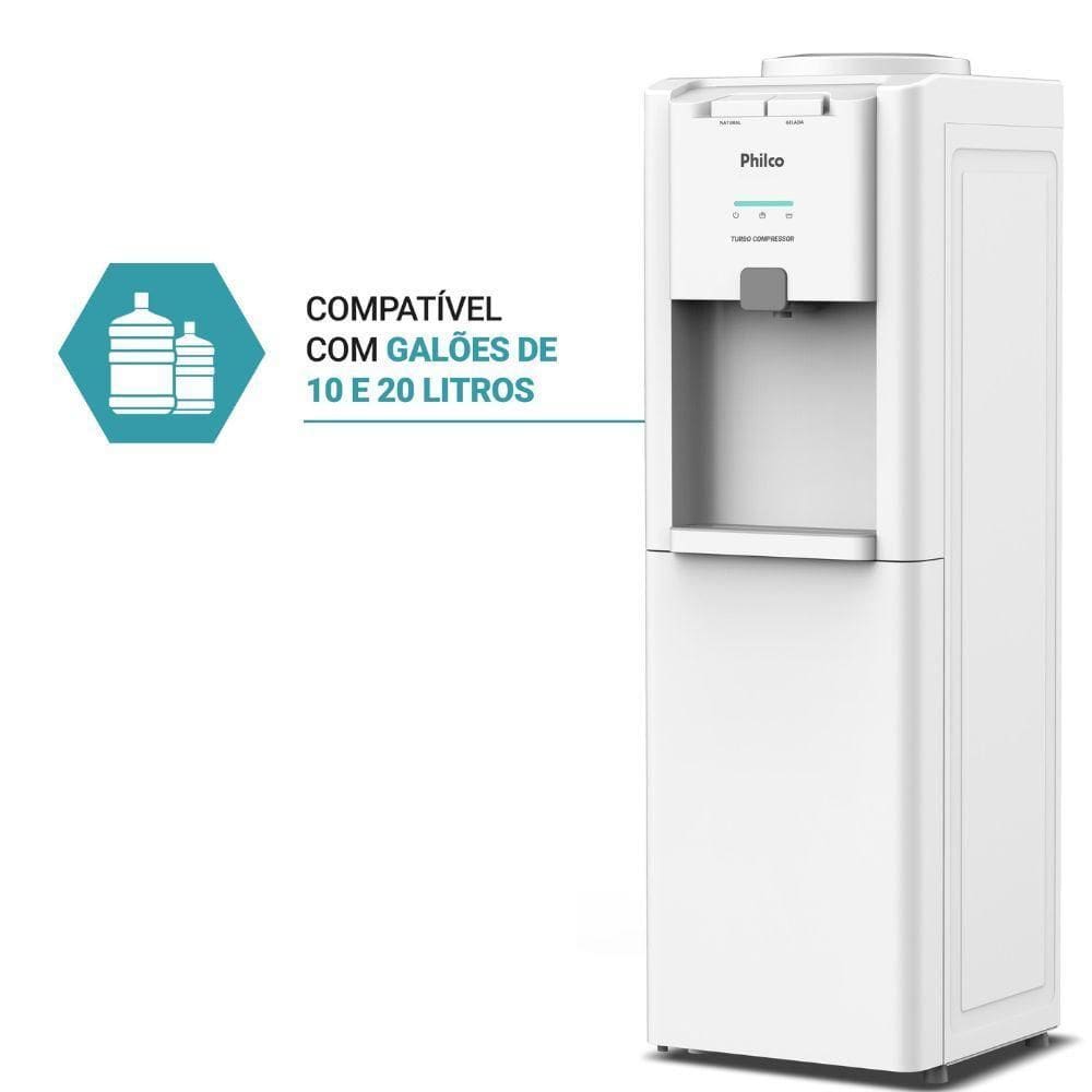 Bebedouro Elétrico Philco De Coluna Com Água Gelada/Natural