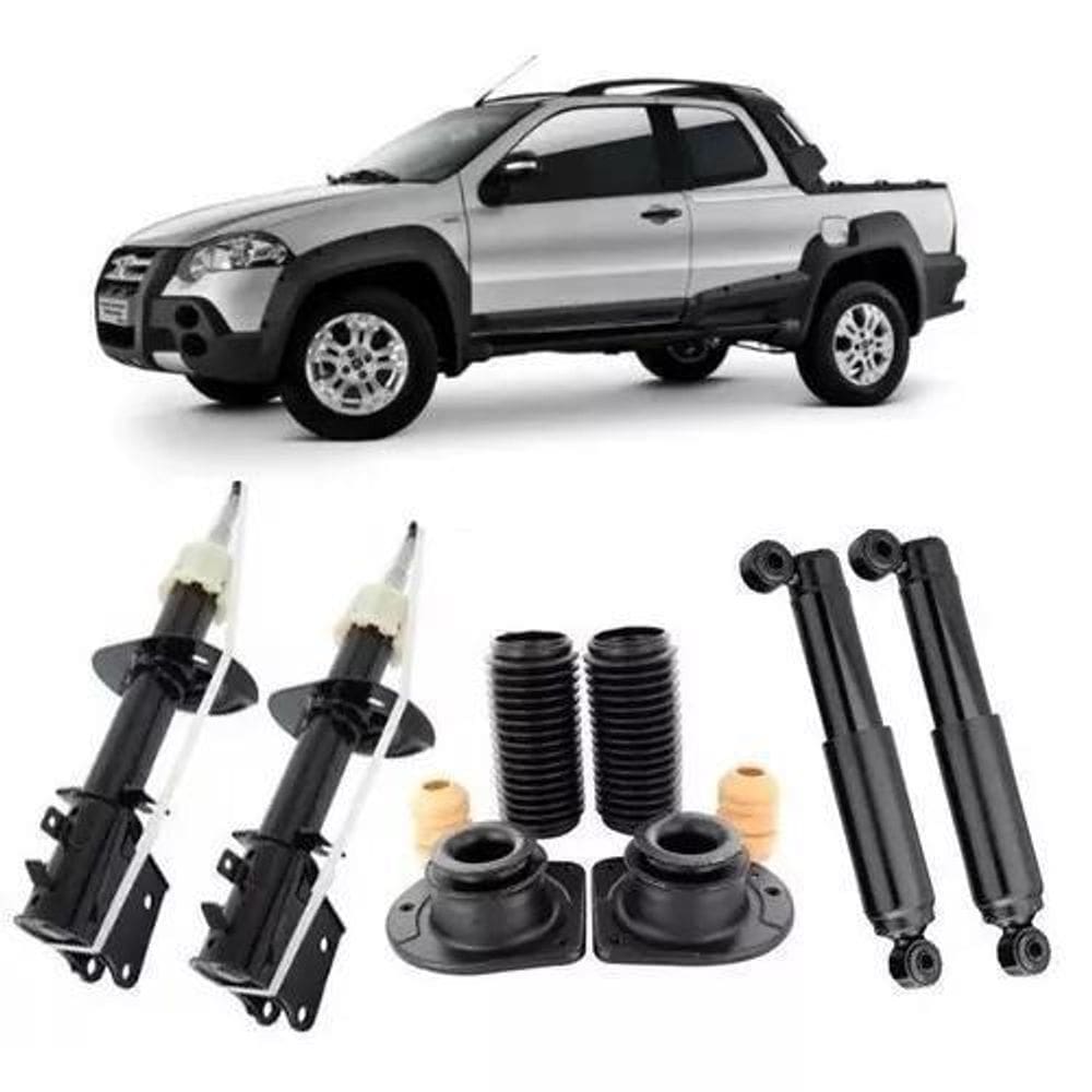 4 Amortecedor+ Kit Suspensão Strada Adventure 2013