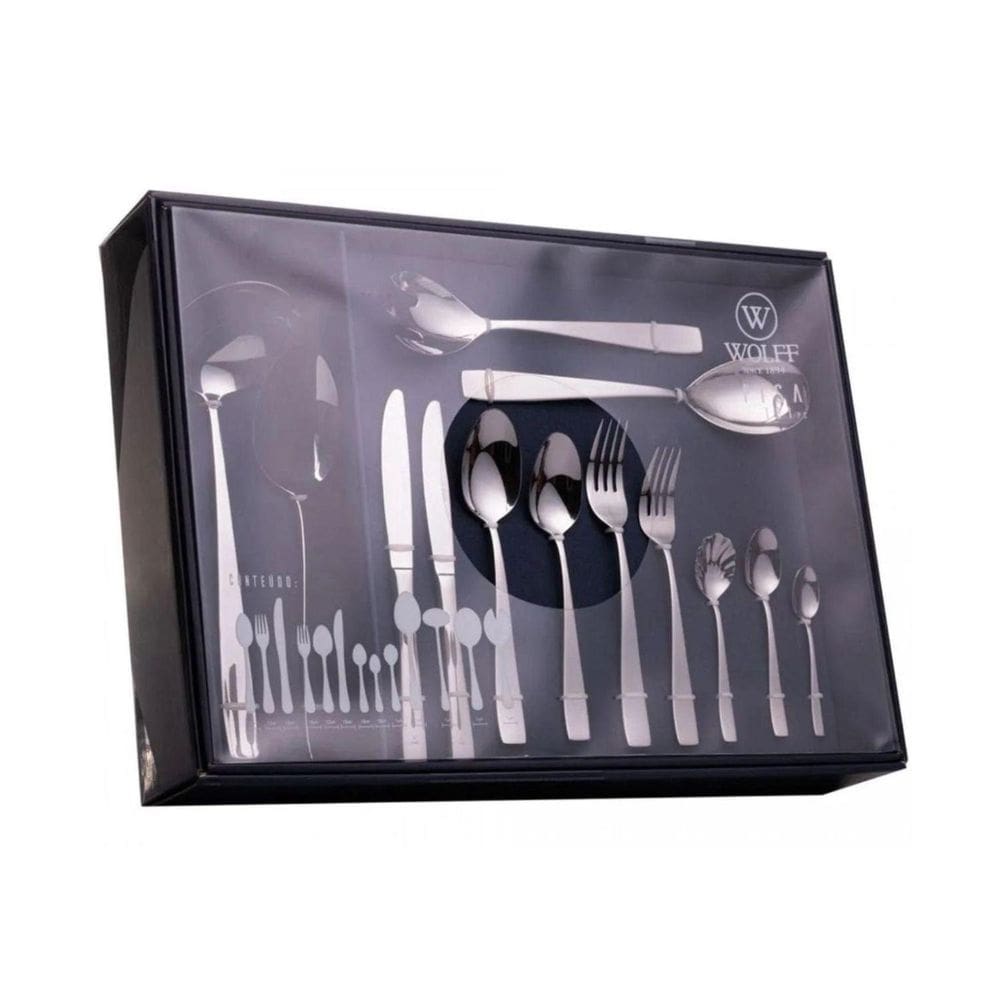 Faqueiro 101 Peças De Aço Inox Pisa Wolff