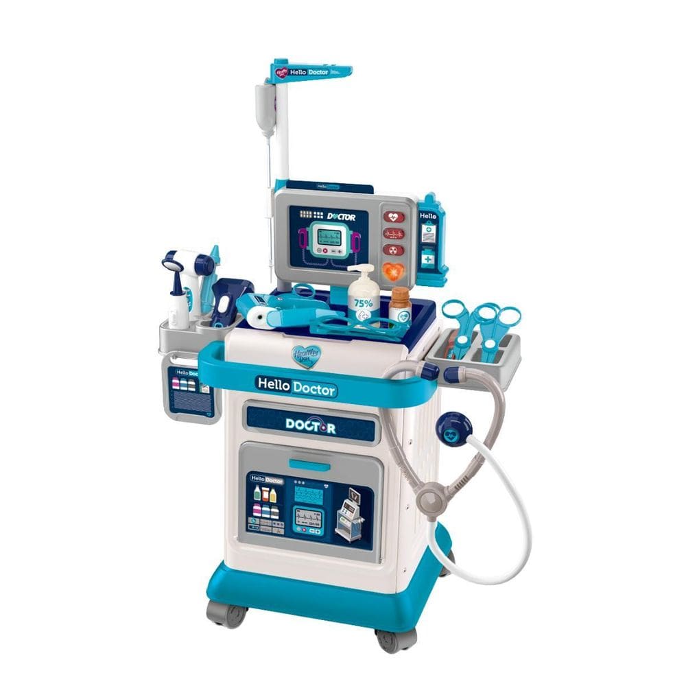 Bancada Carrinho De Médico Infantil Doctor Center Maxi Toys