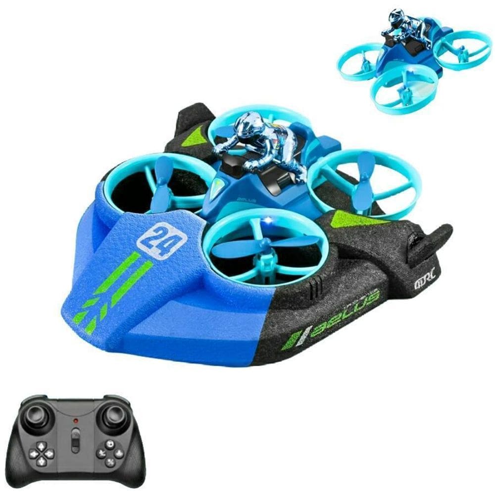 Drone 3 Em 1 4Drc Aelus Ar-Terra-Água Controle Remoto 2.4Ghz