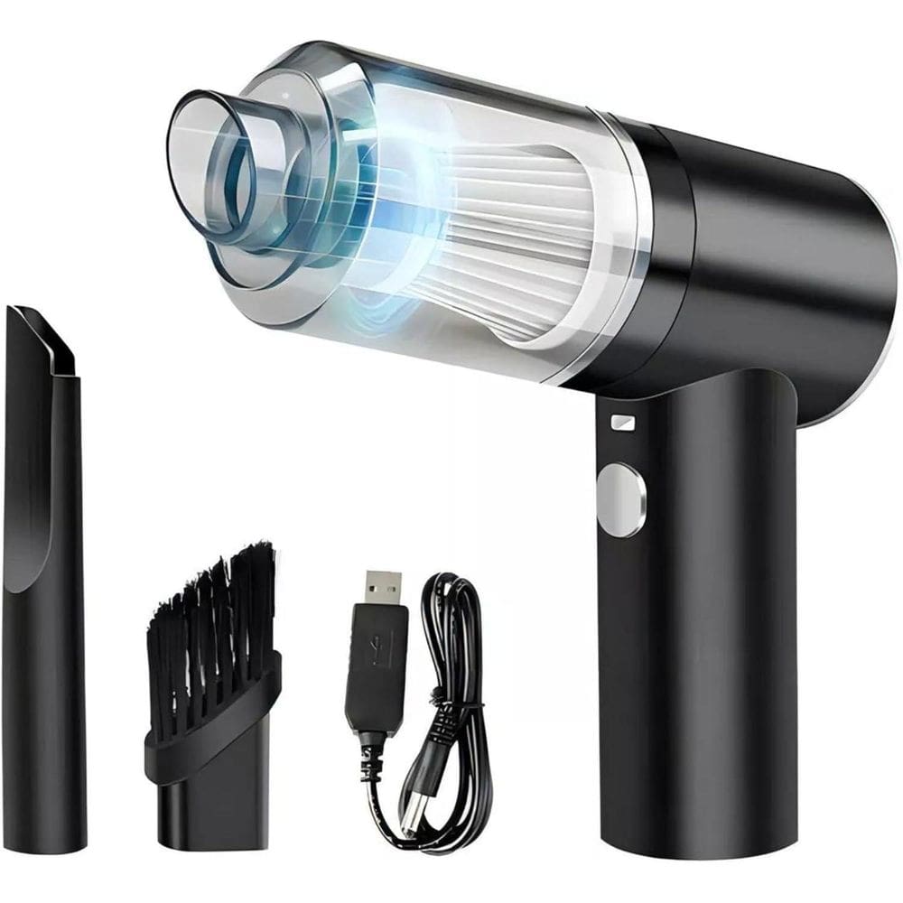 Aspirador Robo E Mão Portátil Recarregável Usb Carro E Casa