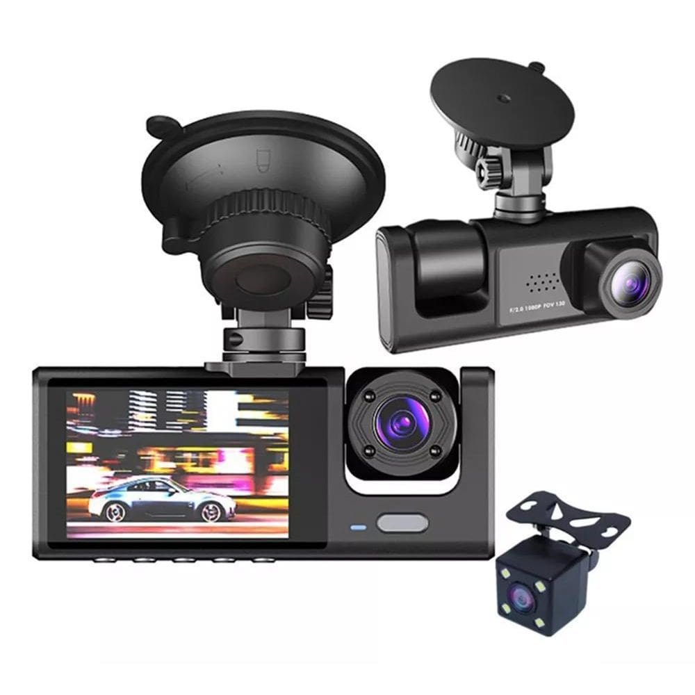 Camera Dvr Veicular Com Camera De Ré 1080P Full Hd Uber Taxi