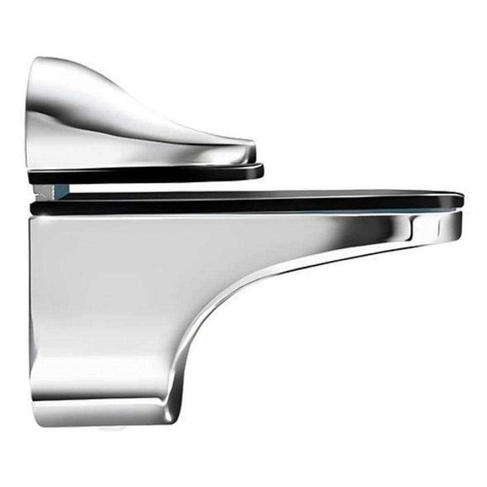 2 Suporte Mini Pelicano Croma Prateleira Vidro Madeira Mdf