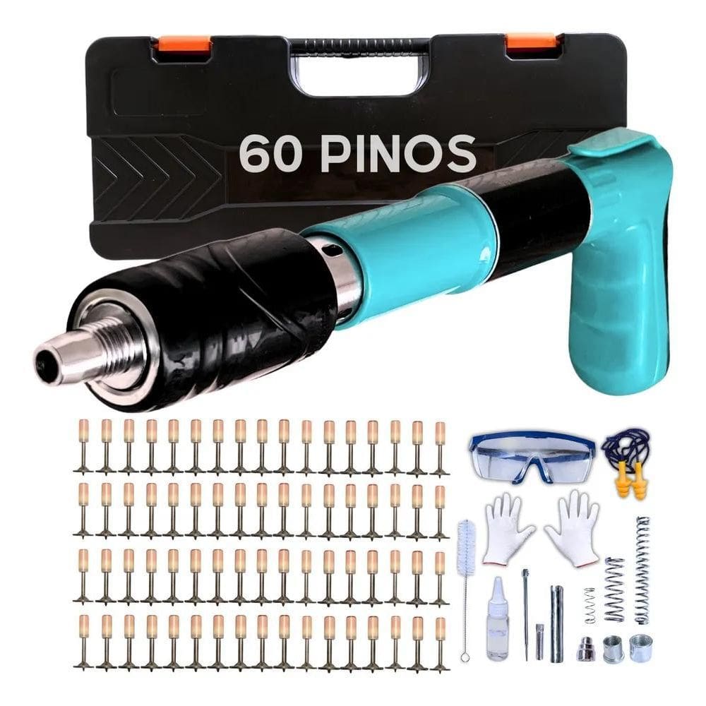 Pistola Fixação Ação Direta Finca Pinos Drywall Gesso