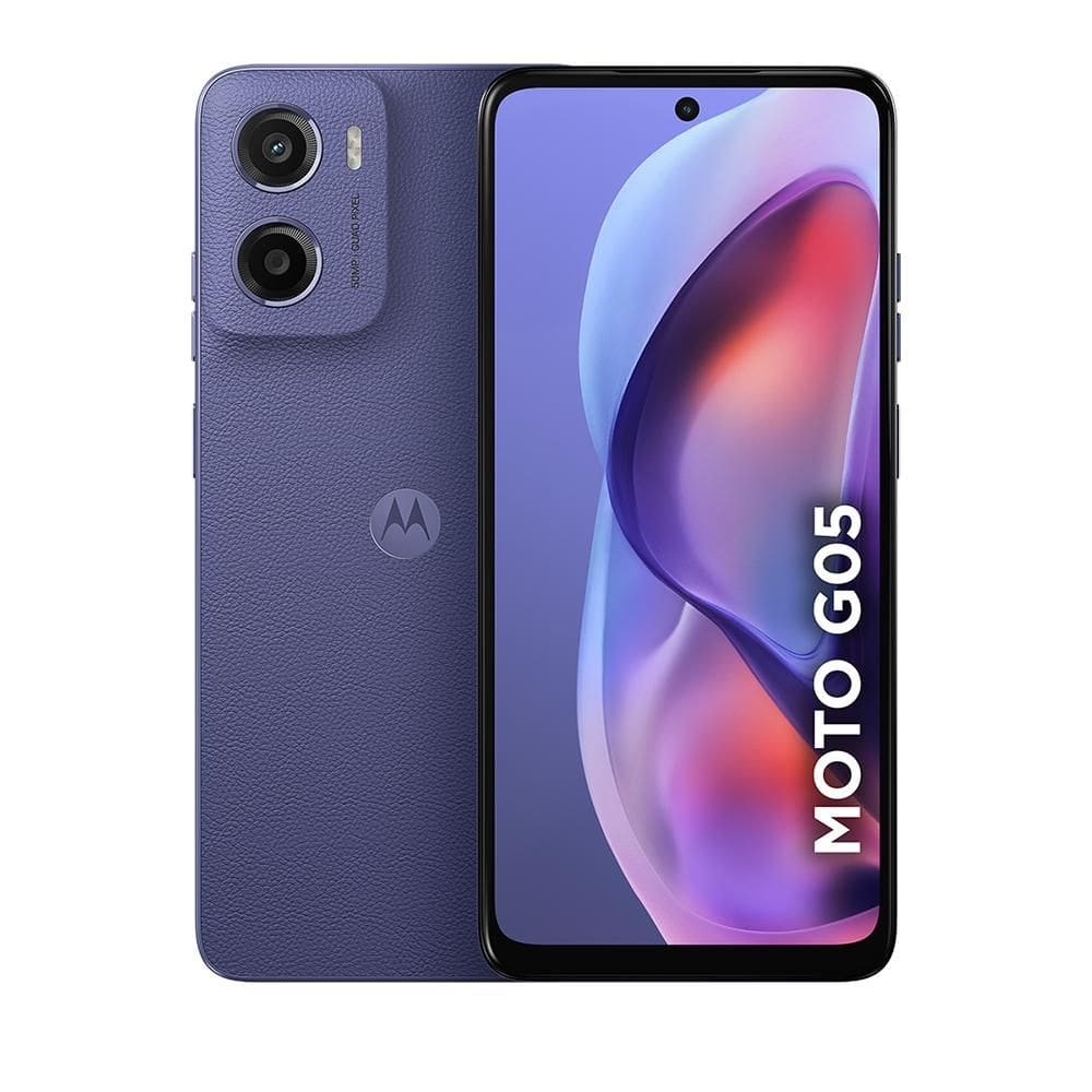 Smartphone Motorola Moto G05 4G 128GB 4GB RAM + 8GB RAM Boost Câmera Traseira 50MP Frontal 8MP Tela 6.7” Violeta + Ubook - Livros Digitais