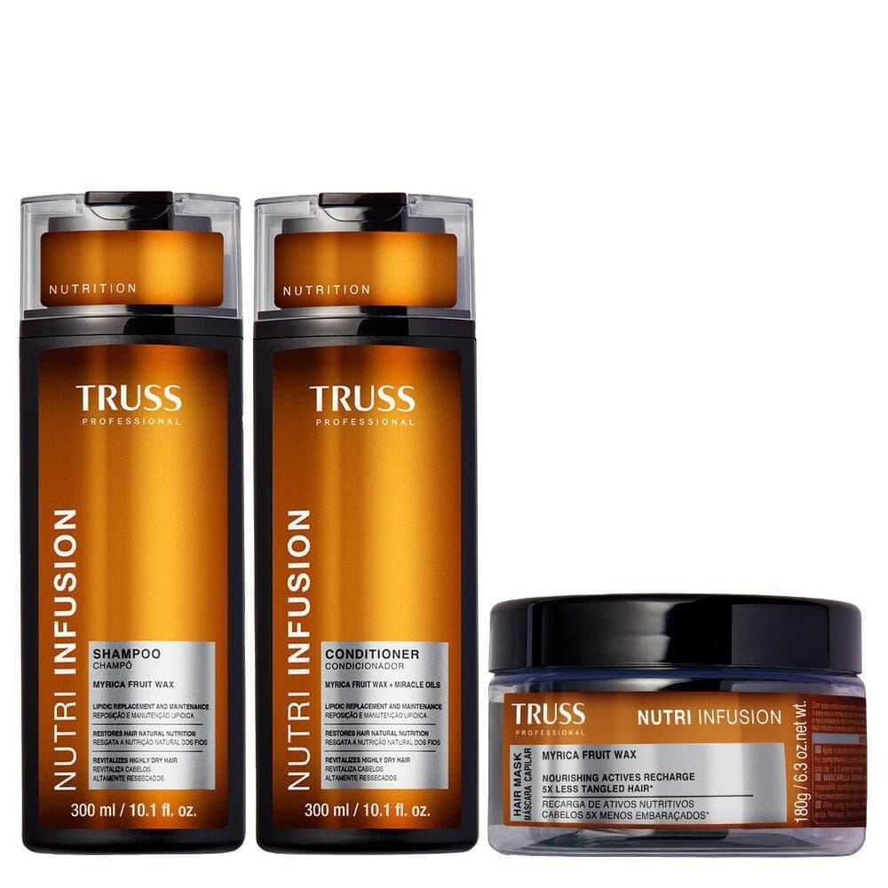 Truss Nutri Infusion Kit Shampoo Condicionador E Máscara 180