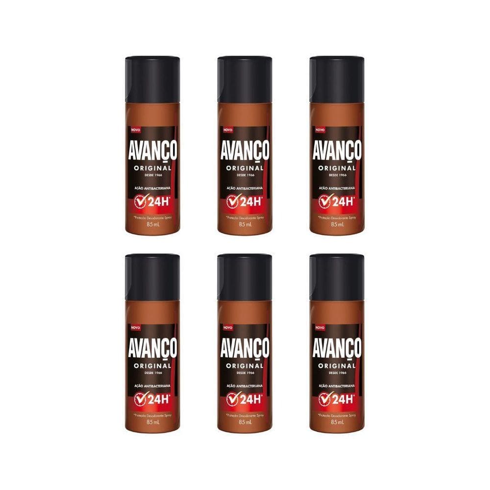 Desodorante Spray Avanço 85Ml  - Kit Com 6Un