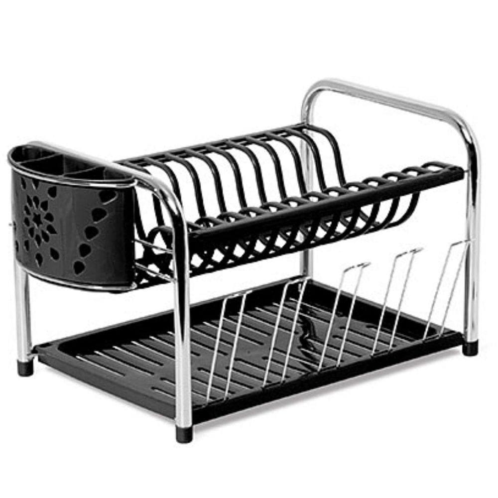 Escorredor De Louça Duplo Prato Copo Triplo Porta Talheres P