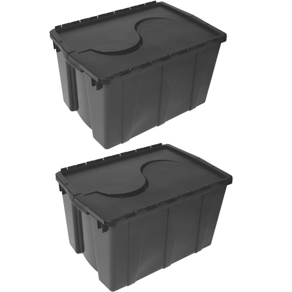 Kit 2 Caixa Organizadora Container 56L Com Tampa S Bernardo