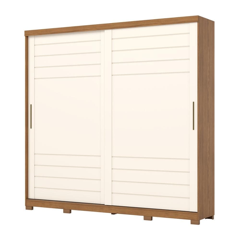 Guarda Roupa Cayman 100% MDF 2 Portas 6 Nature/Off White