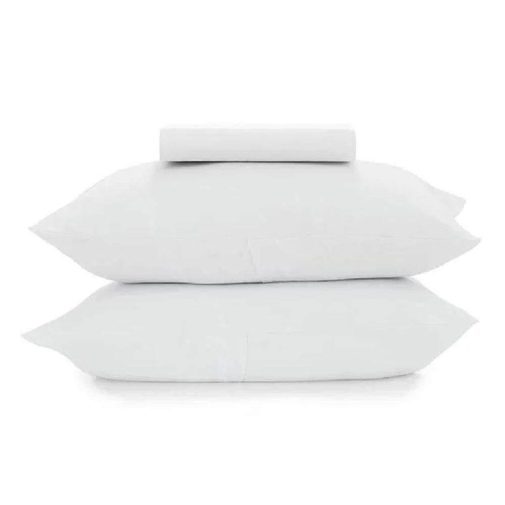 Jogo Cama Casal 3 Pcs Fio Penteado Malha Branco Altenburg