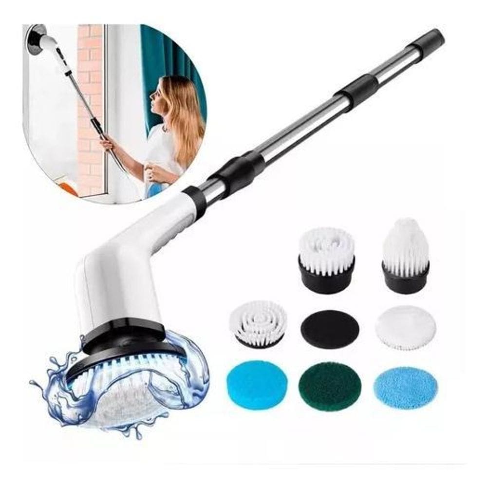 Esfregão Elétrico 9 Em 1 Mop Escova De Limpeza 360 Giratória