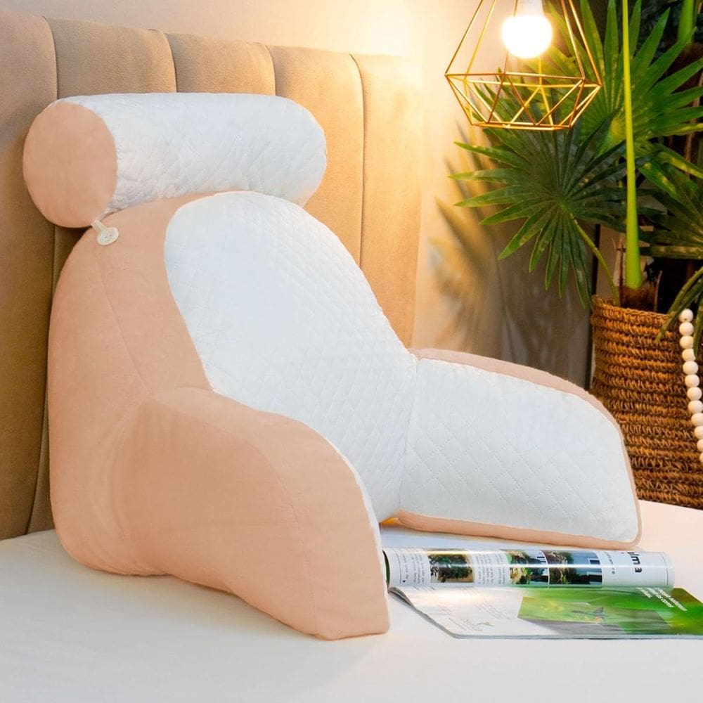 Almofada De Descanso Para Leitura Ergonômico Caqui
