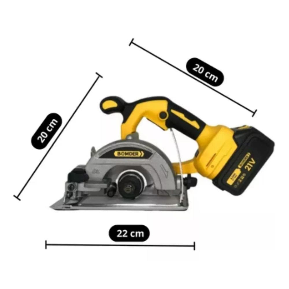 Serra Circular Elétrica Com 2 Baterias 21V
