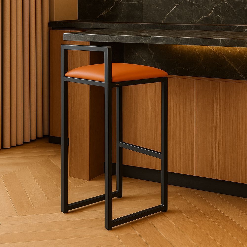 Banqueta Industrial Alta Sala Jantar Bar Bancada Cozinha Cuba