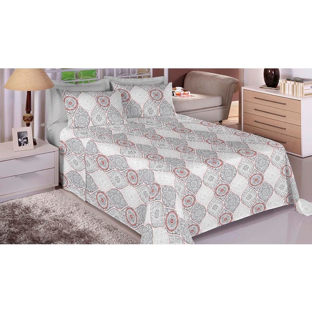 Jogo de Cama Solteiro 3 Peças 130 Fios Raul Sonhare Sultan