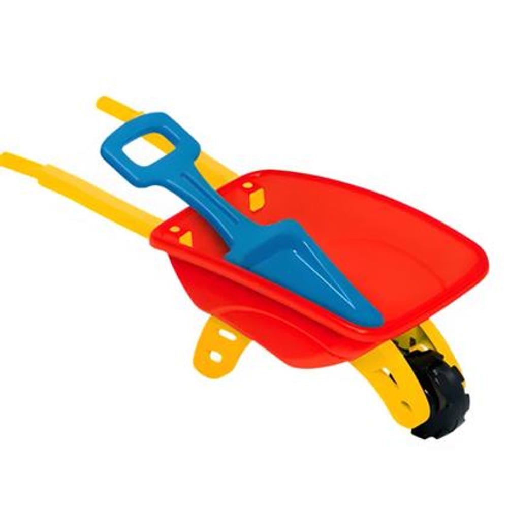 Carriola Infantil Carrinho De Mao Com Pa Brinquedo De Praia - GGB PLAST