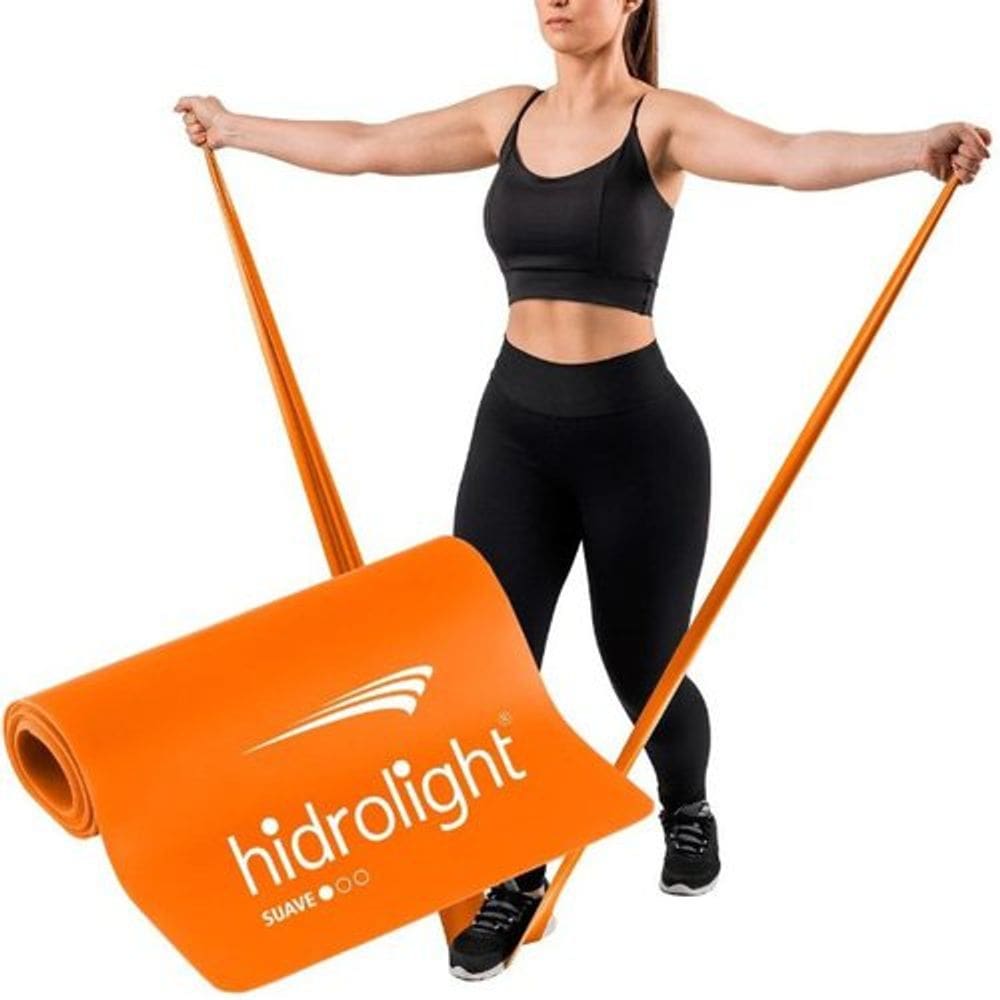 Faixa Elástica Leve Para Exercícios Fisioterapia Pilates Alongamento Yoga Thera Band Hidrolight