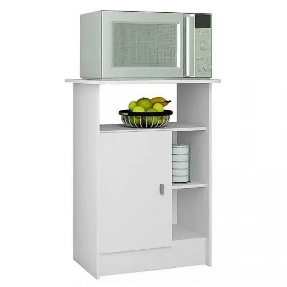 Balcão Multiuso Gramado 1 Porta com Fruteira Atualle Cor Branco