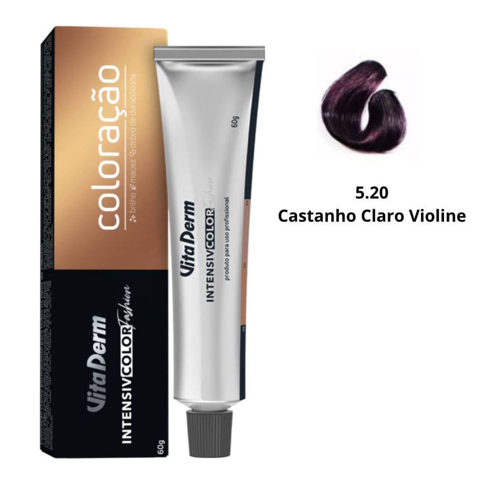 5.20 Castanho Claro Violine Beringela 60g Vita Derm