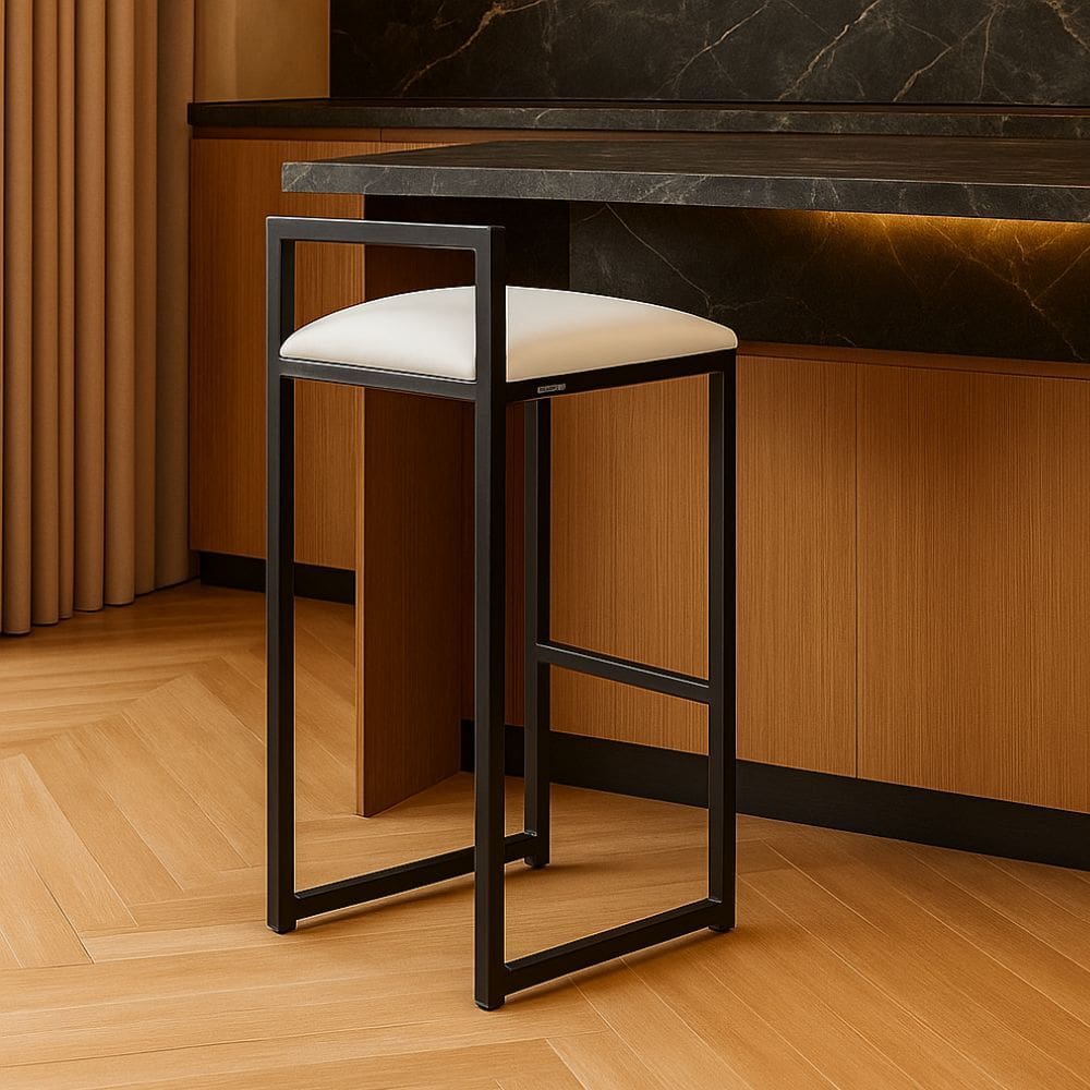 Banqueta Industrial Alta Sala Jantar Bar Bancada Cozinha