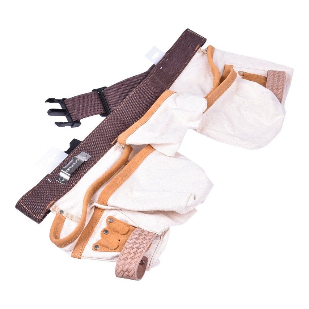 Pochete p/ Ferramentas 10 Bolsos Cinto Couro Irwin IW14086