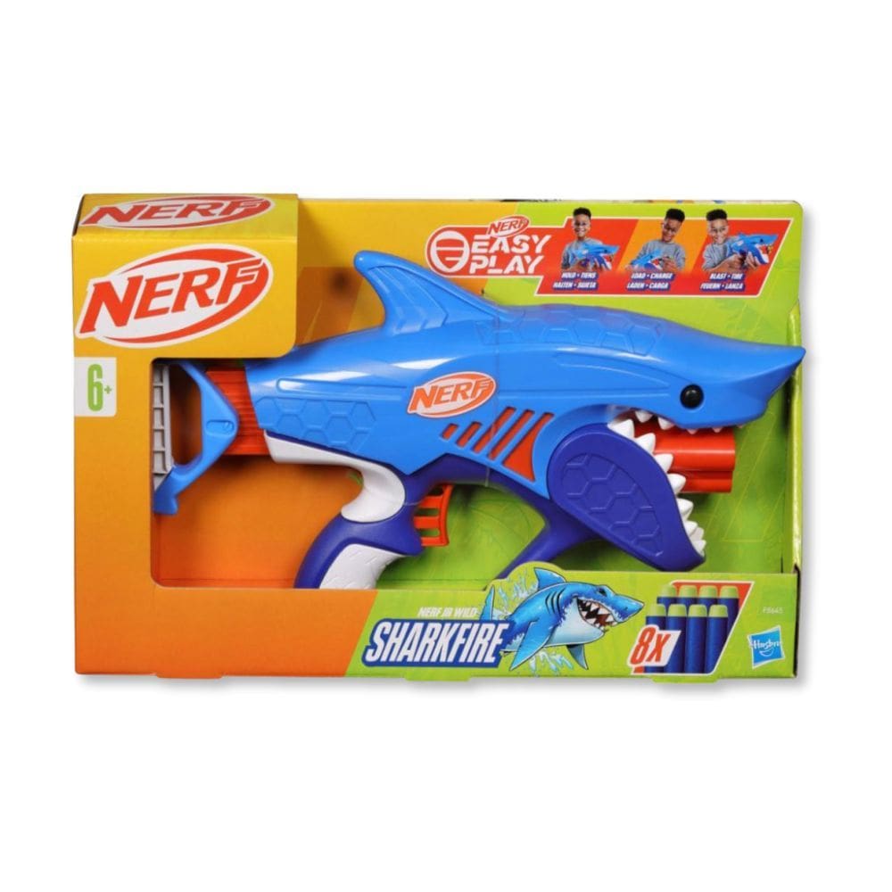Lancador De Dardos Nerf Wild Sharkfire (F8645) - Hasbro