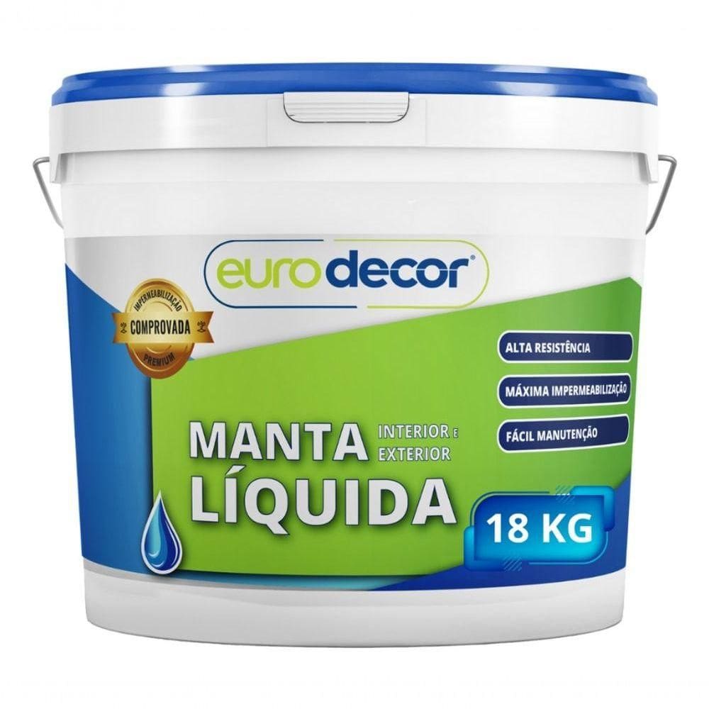 Manta Líquida 18kg Contra Infiltração Trincas Fissuras Branco