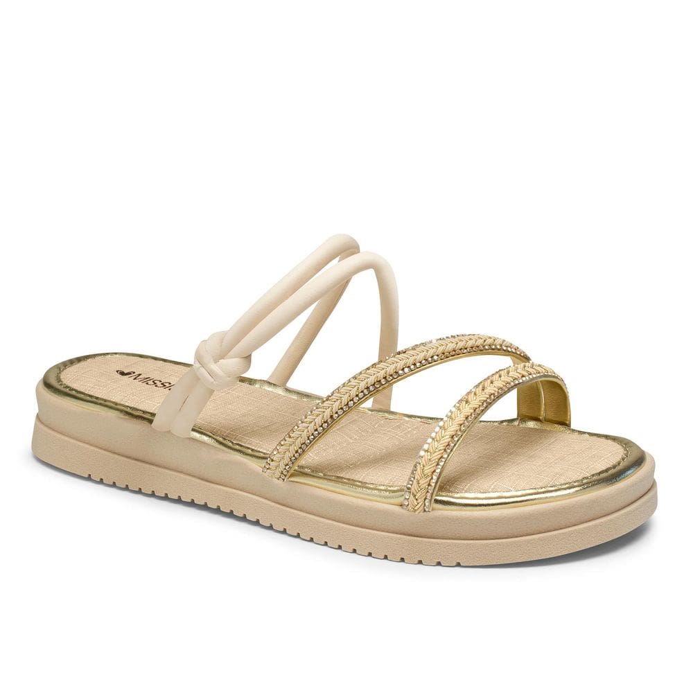 Sandália Feminina Papete Flatform Mississipi Me351-0004