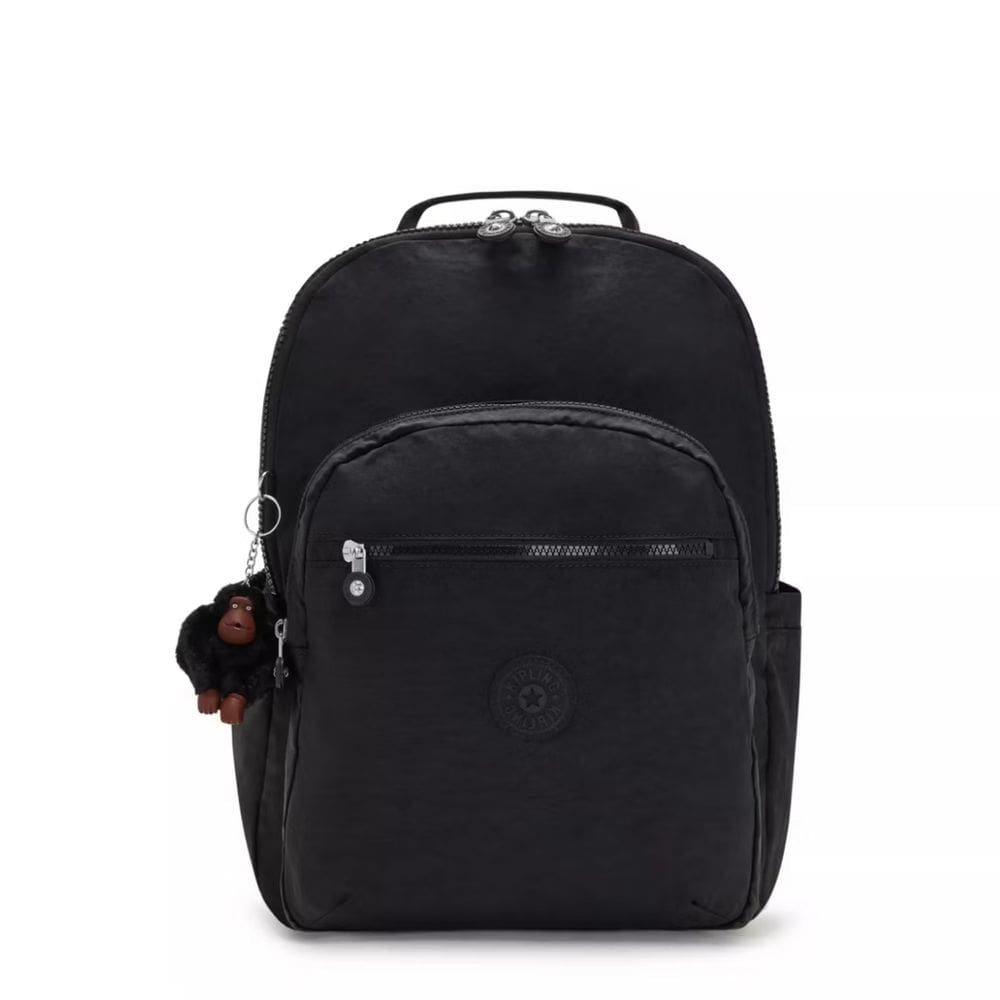 Kipling Mochila Seoul Preta com Compartimento para laptop