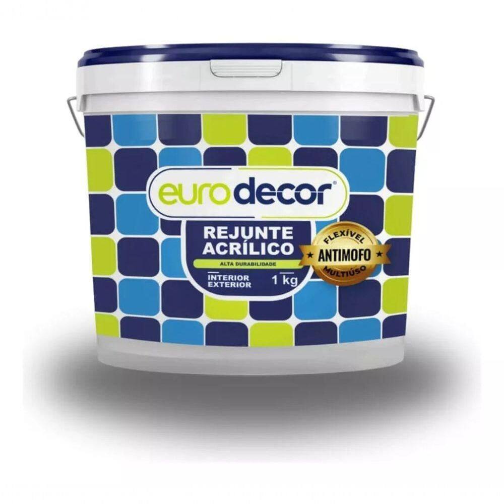 Rejunte P- Construção Eurodecor Rejunte Acrilico Preta 1kg