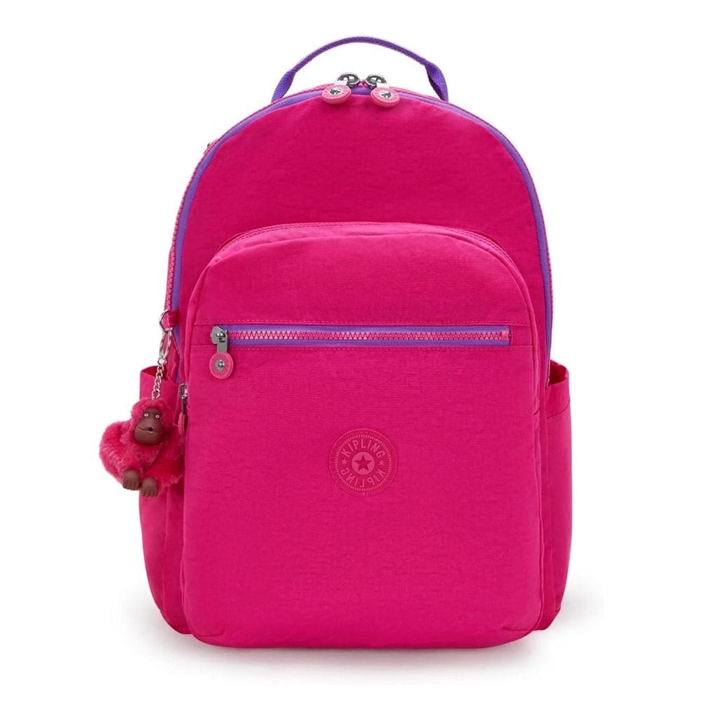 Mochila Kipling Seoul XL com Porta Notebook Azelea Rosa