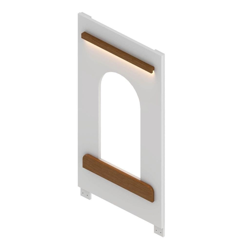 Janela com Led para Cama Casinha Aria Casatema Madeiraoriginals Branco/Nogueira