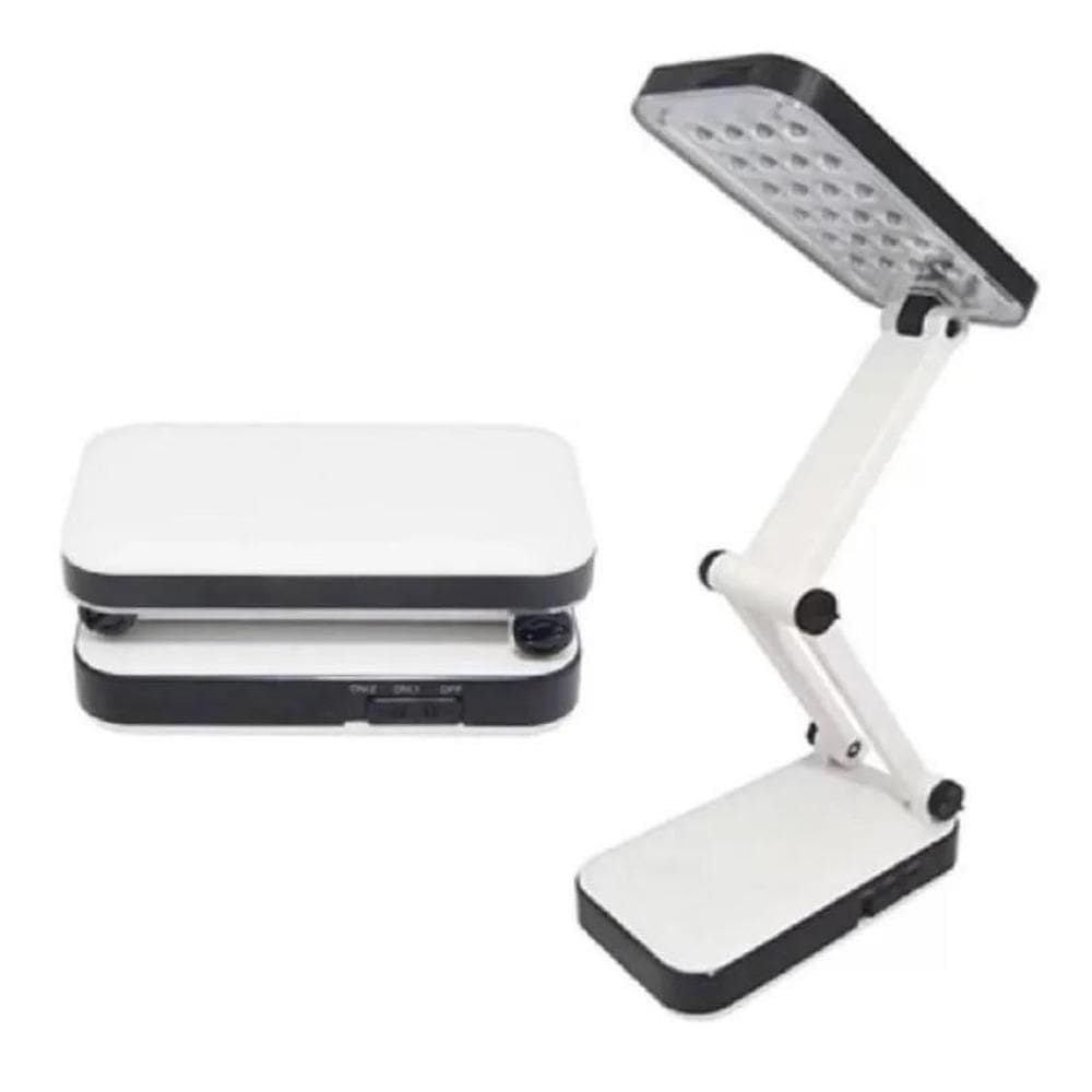 Led Dobrável Retrátil Recarregável P/ Mesa Escritório Leitura