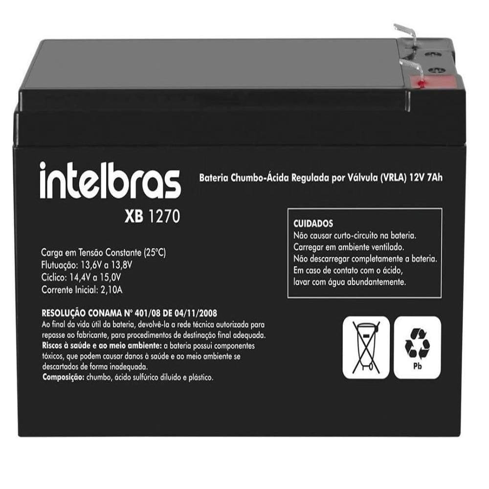 Bateria Selada Intelbras 12V 7Ah 1270 Para Nobreak, Alarmes Brinquedos