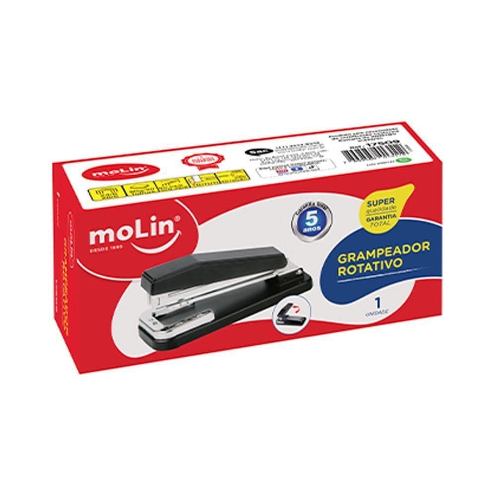 Grampeador Rotativo 24-26/6 P20Fl Preto Molin