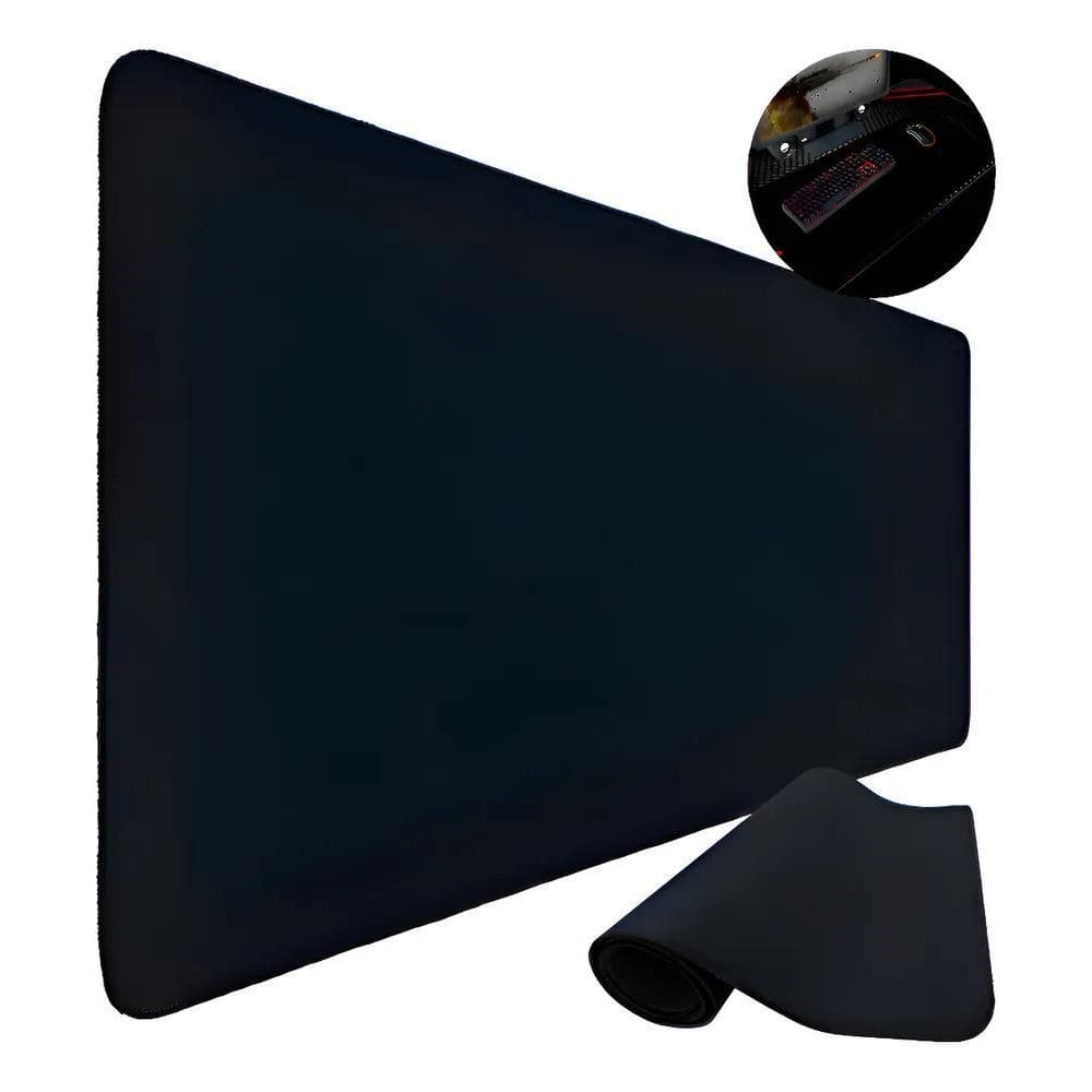 Mouse Pad Gamer Isoprene 80X30Cm Preto Bordas Costuradas Ant