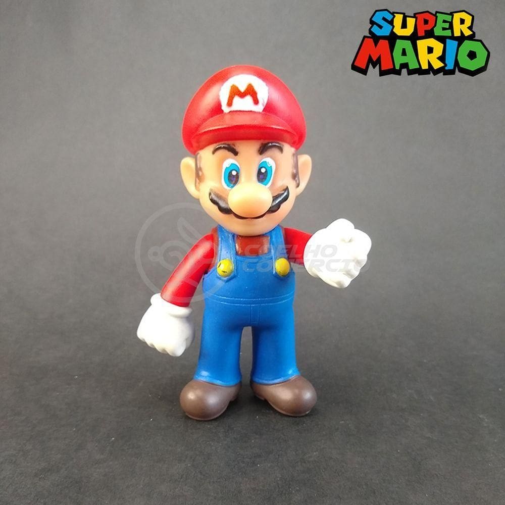 Bonecos Colecion. Action Figure Mario + Caneca Vermelho