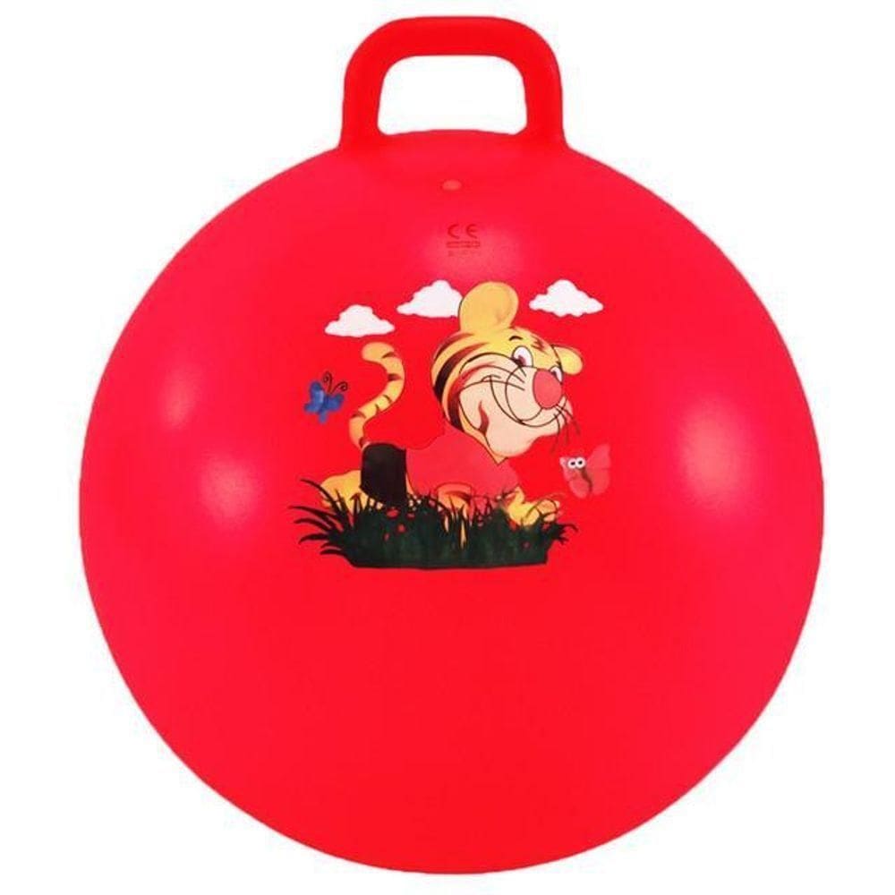 Bola De Saltar Pula Pula Infantil Brinquedo 35Cm - Vermelho