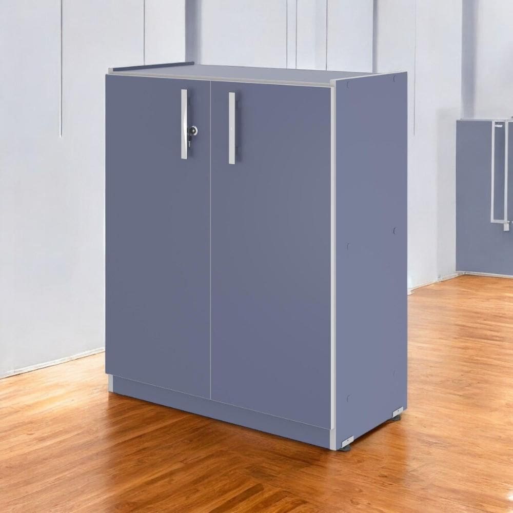 Armário Balcão 02 Portas Lumiere Azul