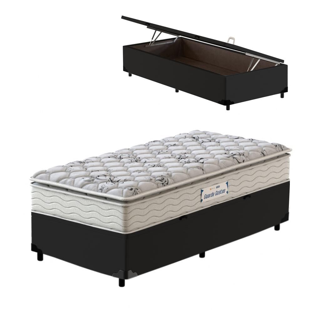 Box Baú + Colchão Espuma D33 Probel ProEvidence Solteiro