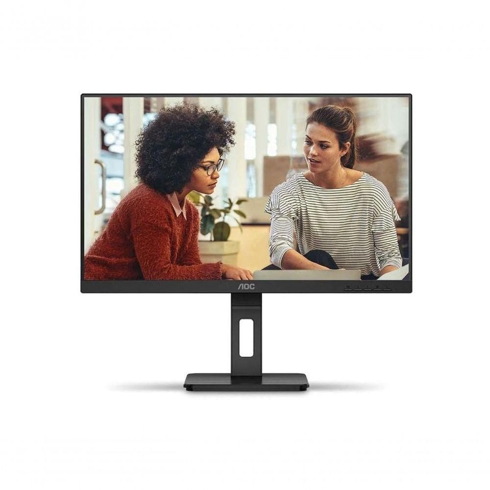Monitor Aoc 23,8” Ips Base Ajustavel 100hz Hub Usb Dp Hdmi Vga Vesa 24e3uf-57
