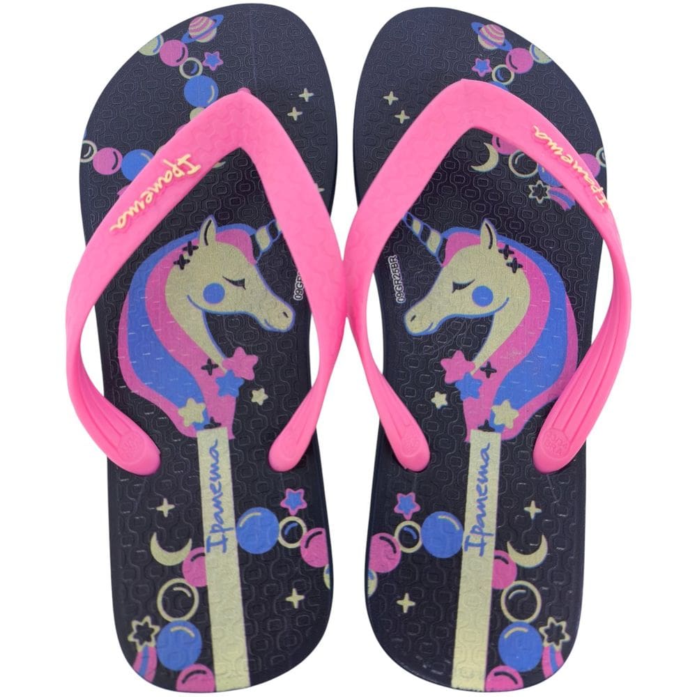 Chinelo Dedo Infntil Menina Casual Dia a Dia Passeio Praia Fantasia Ipanema 27012
