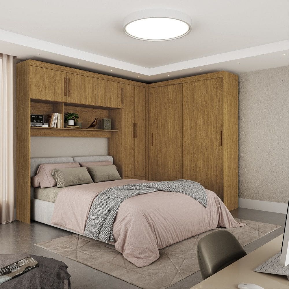Quarto Modulado Casal 7 Portas Belem Carioca Moveis