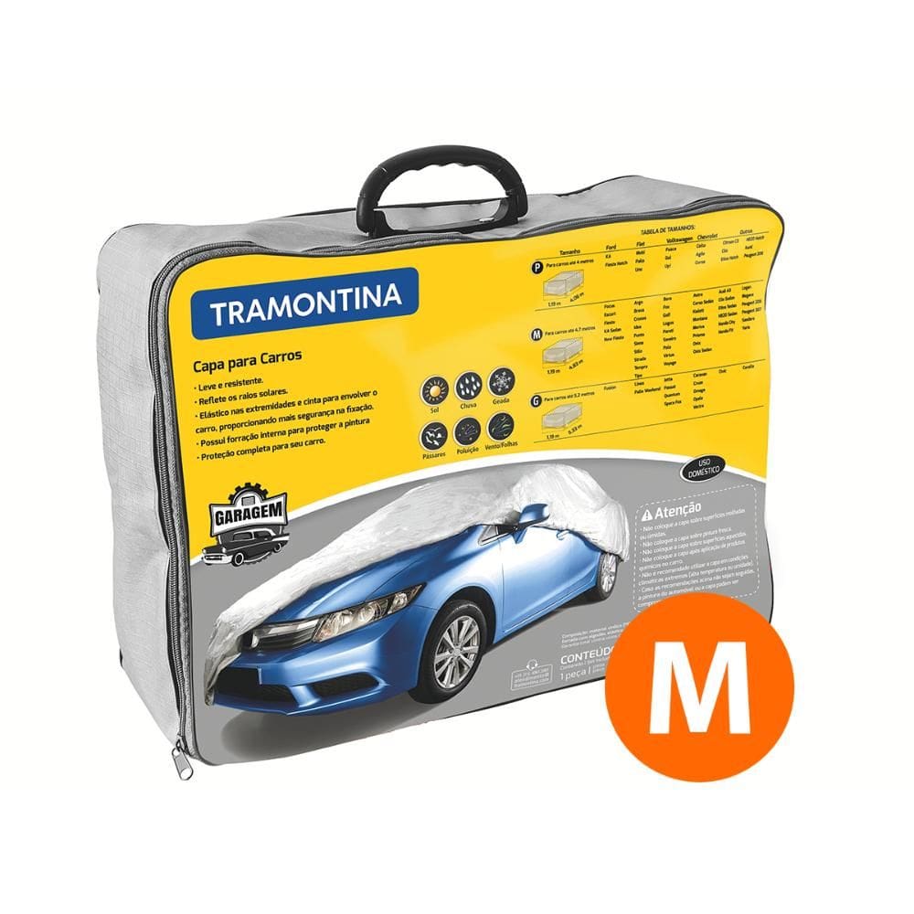 Capa Protetora Para Carros de Até 4,7m Tamanho M - Tramontina 43780002