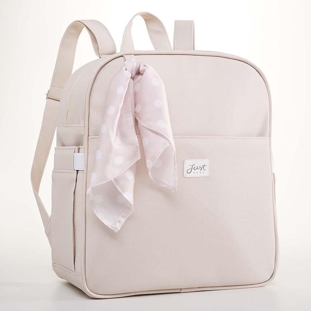 Mochila de Maternidade Just Baby Candy Bege