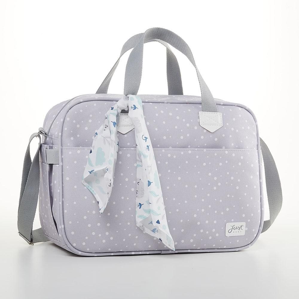 Bolsa de Maternidade Grande Just Baby Bunny Cinza
