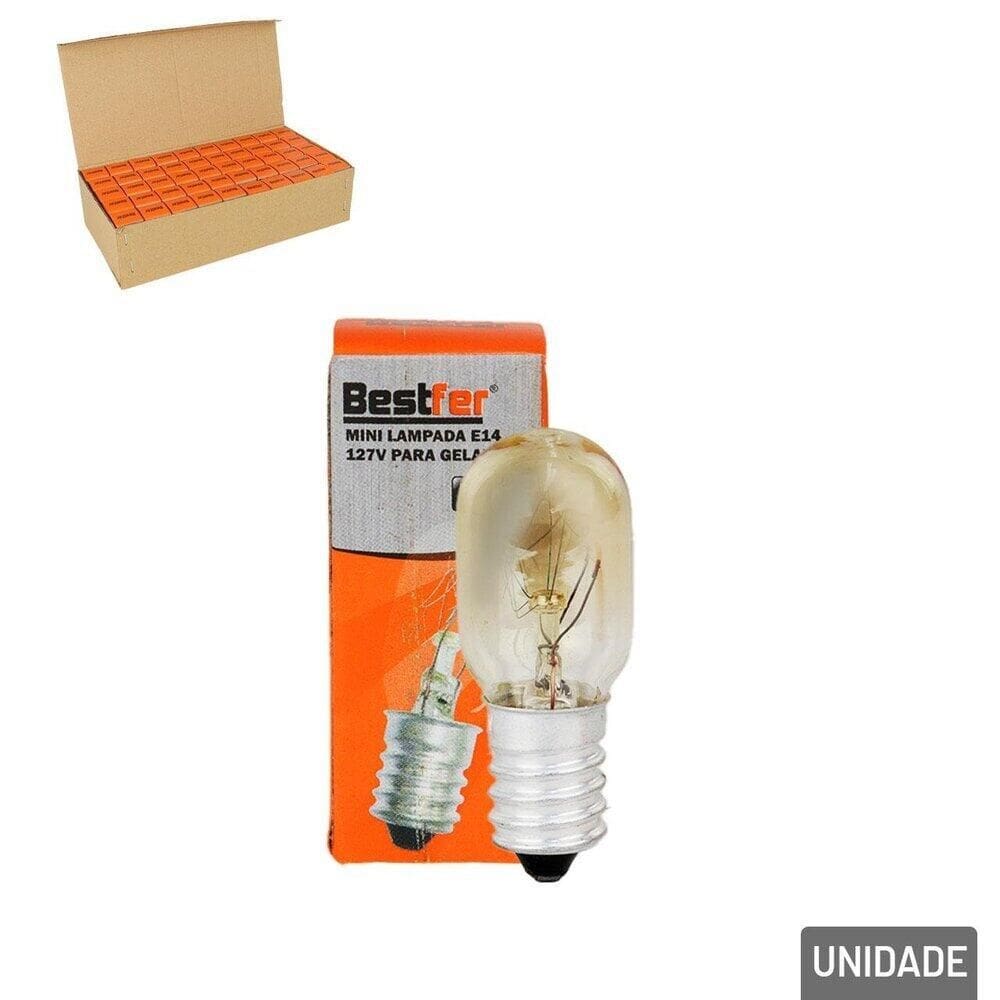 Lâmpada Halógena 20W E14 Mini Para Geladeira - Tudo em Caixa